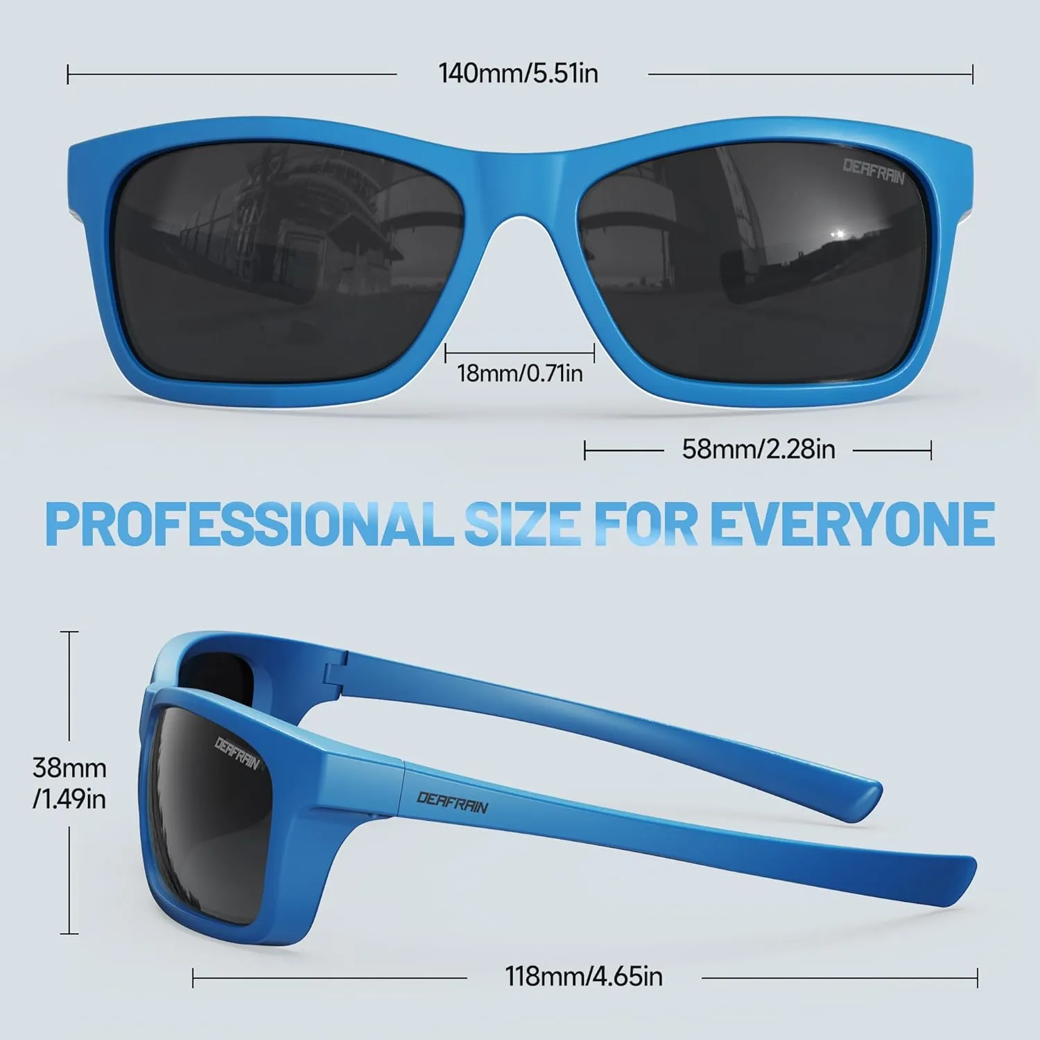 Kids Polarized Sports Sunglasses for Boys Girls Flexible Frame Youth Baseball Running Fishing Glasses for Age 5-14