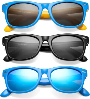 Kids Polarized Sunglasses for Boys Girls – TPEE Unbreakable Flexible Frame UV400 Protection Age 3-8