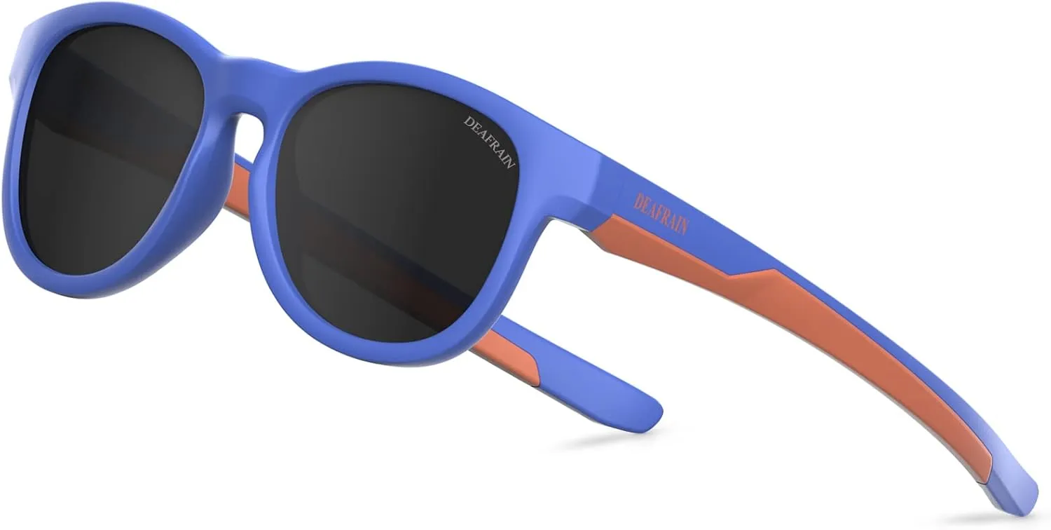 Kids Polarized Sunglasses Sport TPEE Flexible Frame 100% UV Protection for Boys Girls Age 5-13
