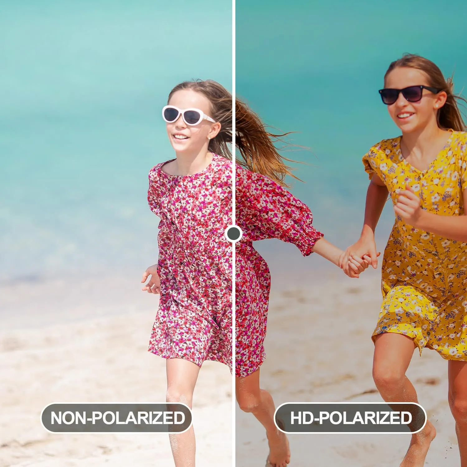 Kids Polarized Sunglasses Sport TPEE Flexible Frame 100% UV Protection for Boys Girls Age 5-13