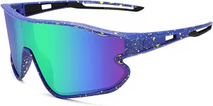 Kids Polarized Sunglasses Youth Baseball Sun Glasses UV400 Boys Girls Sports Goggles for Cycling Softball (P03)