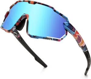 Kids Sunglasses, Boys Girls Youth Baseball Sunglasses Polarized Sports Cycling Softball Running Glasses