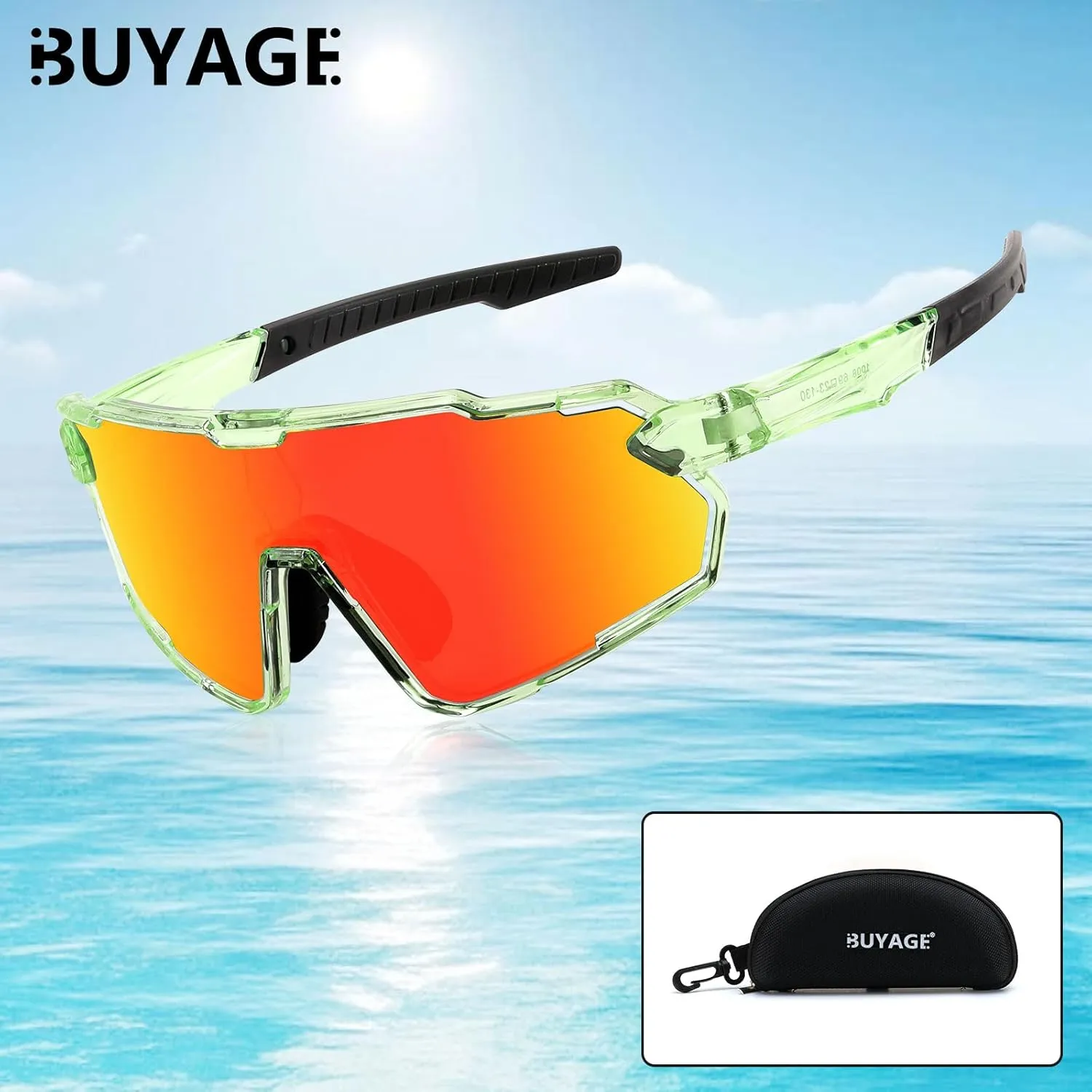 Kids Sunglasses, Boys Girls Youth Baseball Sunglasses Polarized Sports Cycling Softball Running Glasses