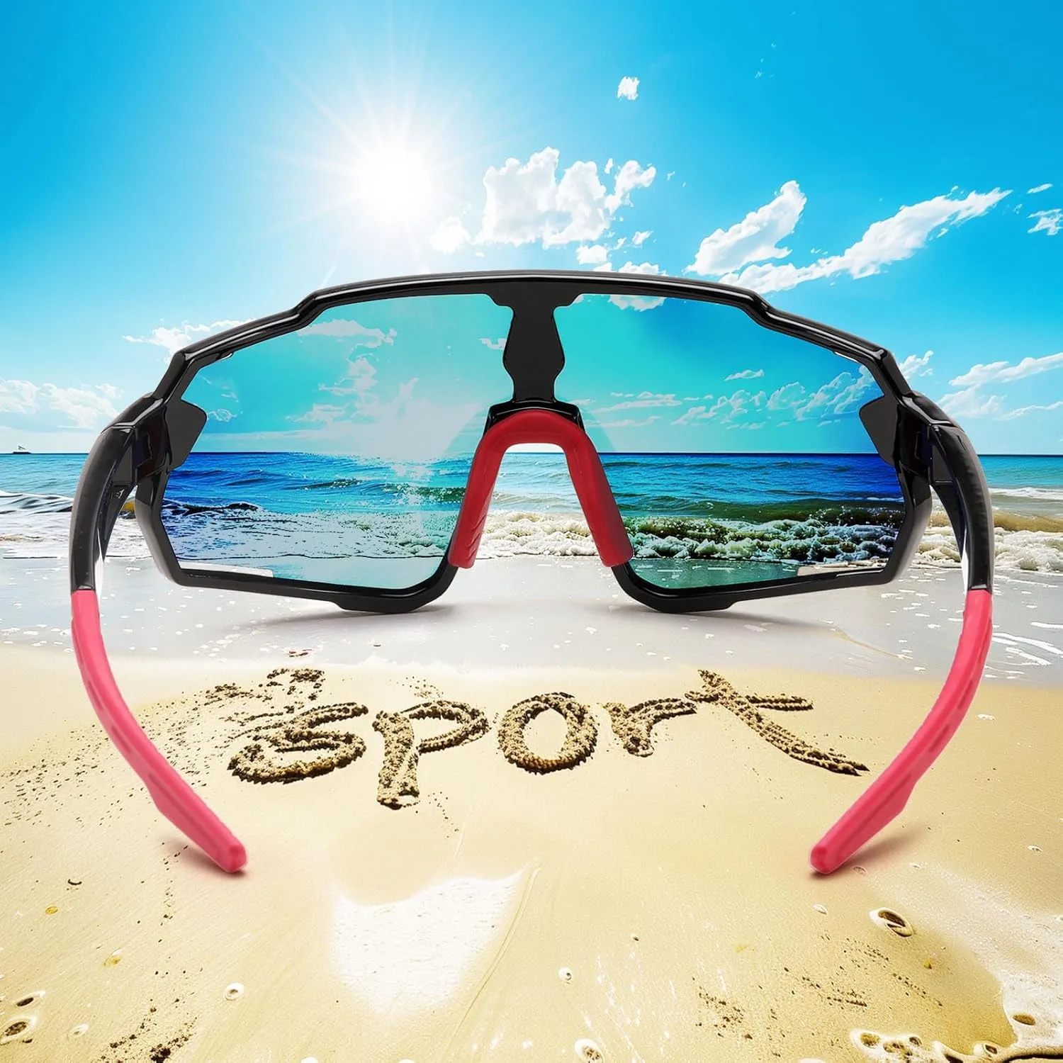 Kids Sunglasses, Boys Girls Youth Baseball Sunglasses Polarized Sports Cycling Softball Running Glasses