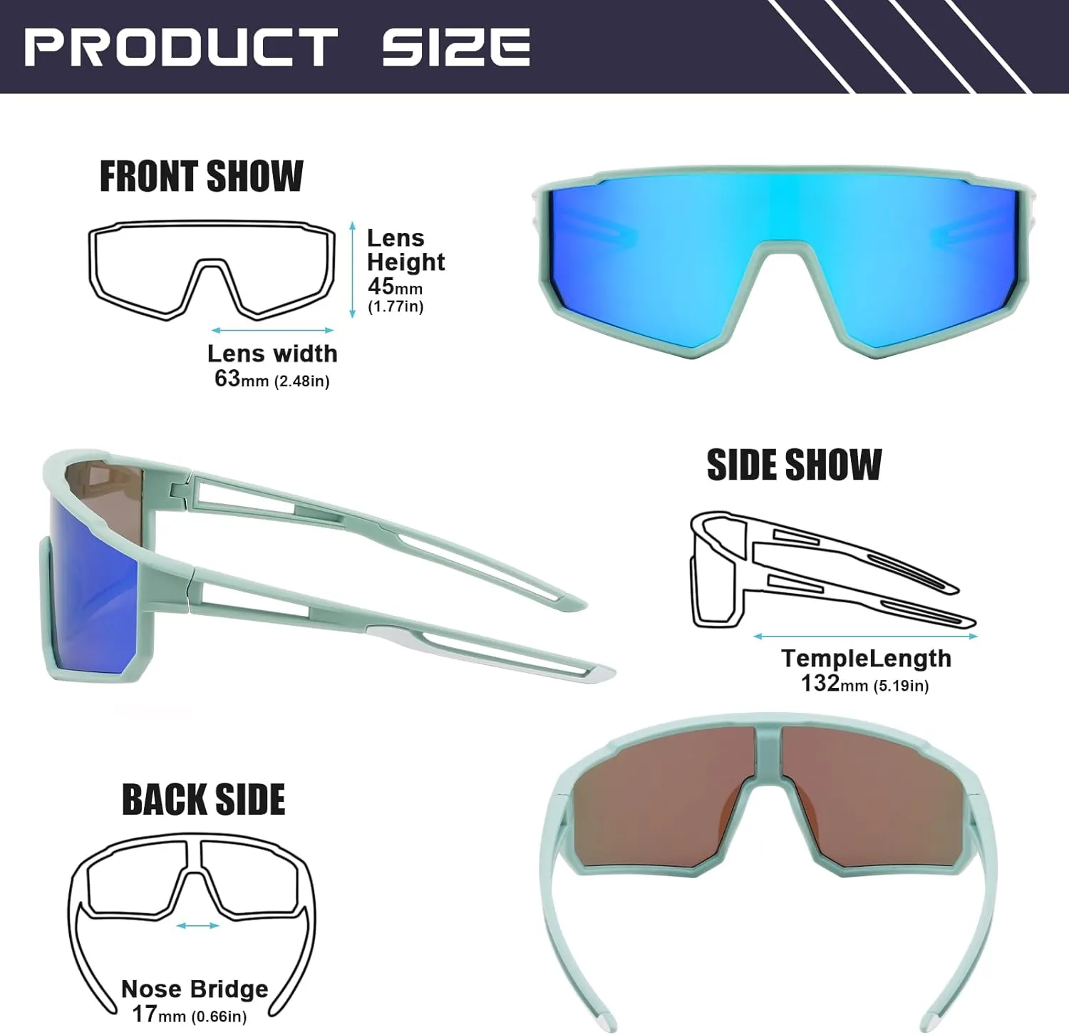 Kids Sunglasses Polarized Youth Baseball Sunglasses for Boys Girls Teens Sports Cycling Softball Running Glasses