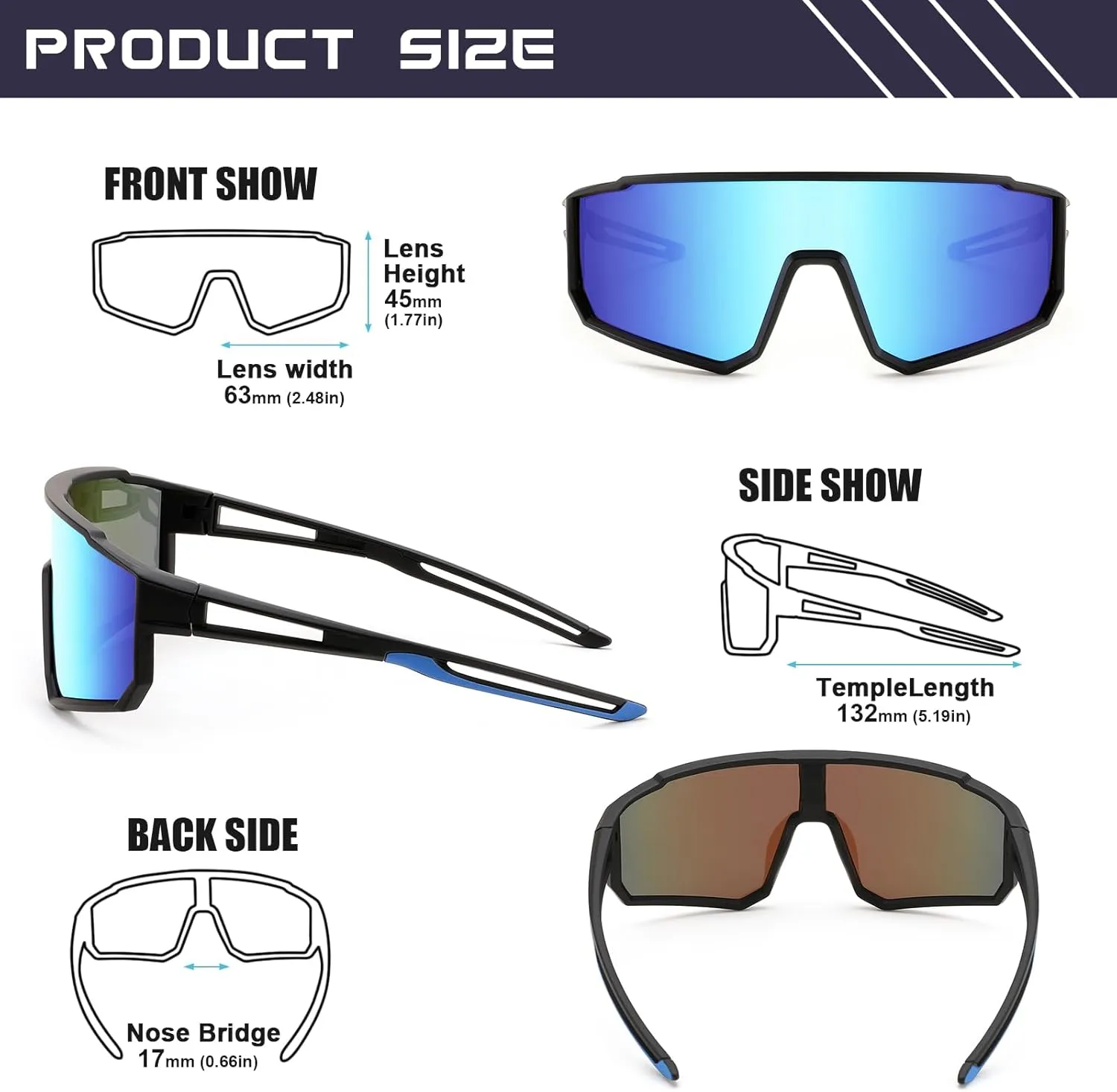 Kids Sunglasses Polarized Youth Baseball Sunglasses for Boys Girls Teens Sports Cycling Softball Running Glasses