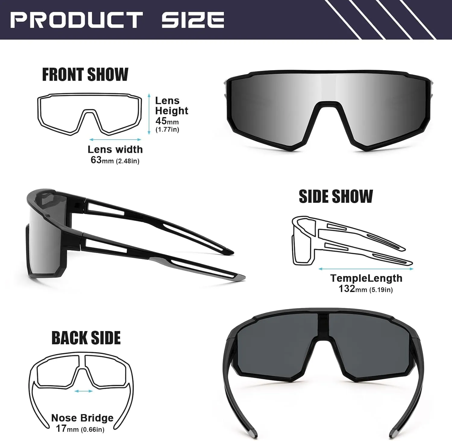 Kids Sunglasses Polarized Youth Baseball Sunglasses for Boys Girls Teens Sports Cycling Softball Running Glasses