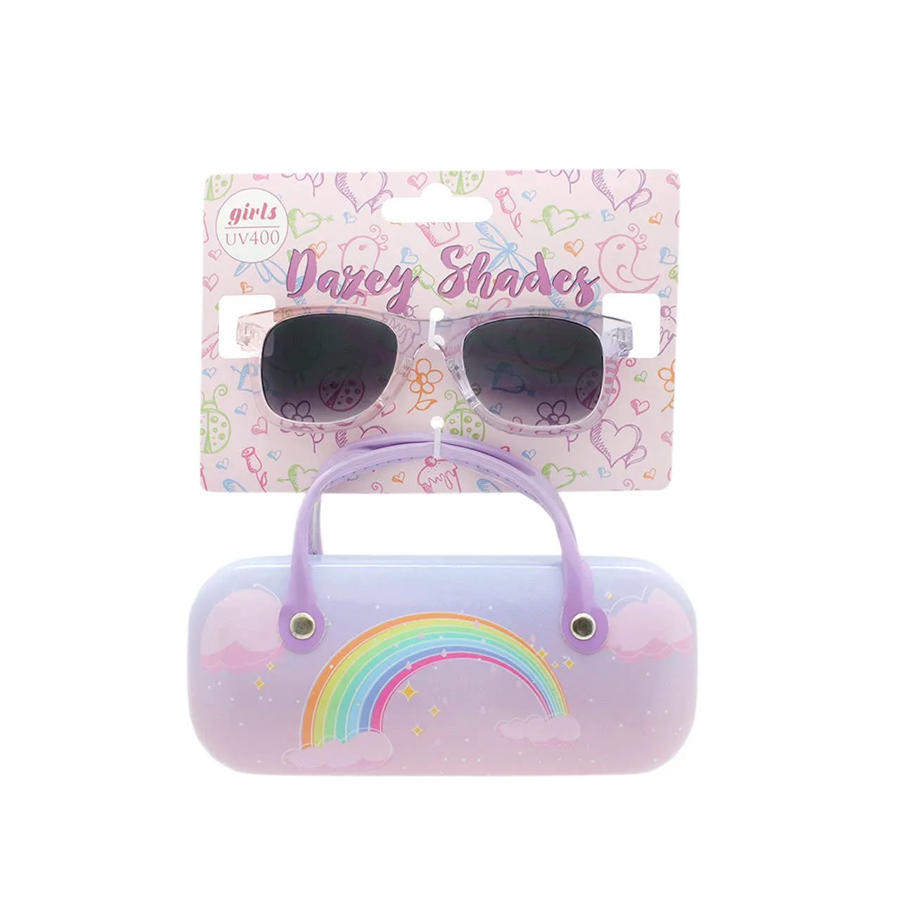 Kids Sunglasses with Rainbow Case Combo