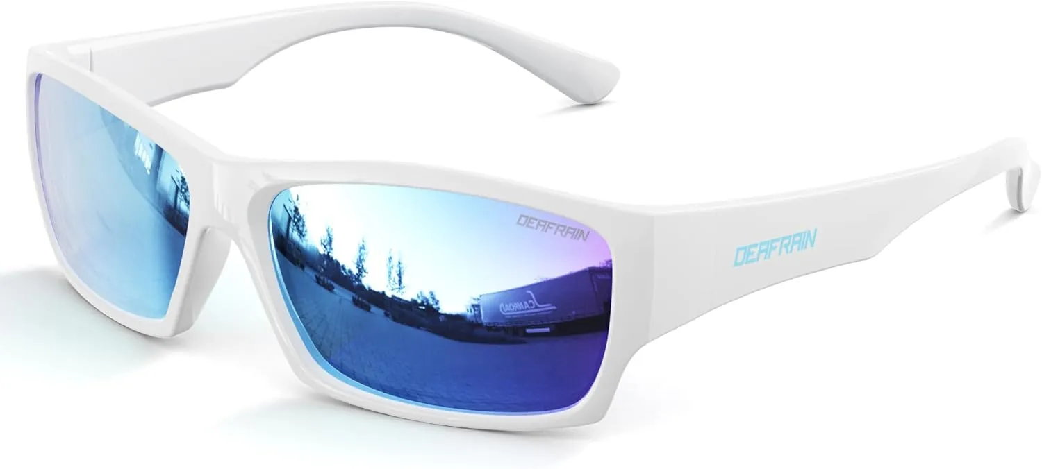 Kids Sunglasses Youth Boys Girls Polarized Unbreakable Flexible Sports Baseball Glasses for Teen Age 5-14