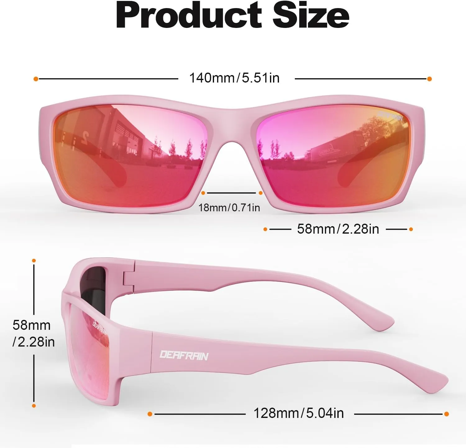 Kids Sunglasses Youth Boys Girls Polarized Unbreakable Flexible Sports Baseball Glasses for Teen Age 5-14