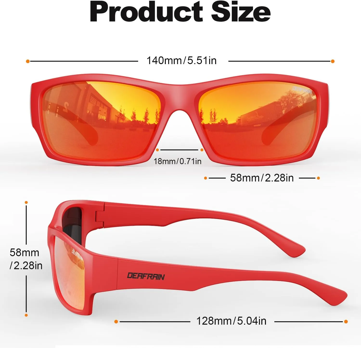 Kids Sunglasses Youth Boys Girls Polarized Unbreakable Flexible Sports Baseball Glasses for Teen Age 5-14