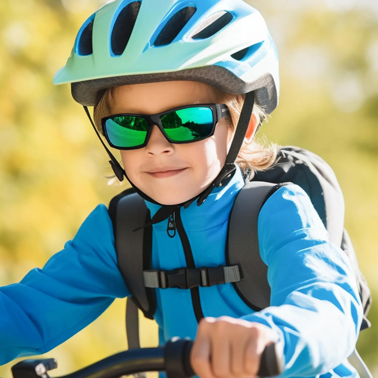 Kids Sunglasses Youth Boys Girls Polarized Unbreakable Flexible Sports Baseball Glasses for Teen Age 5-14