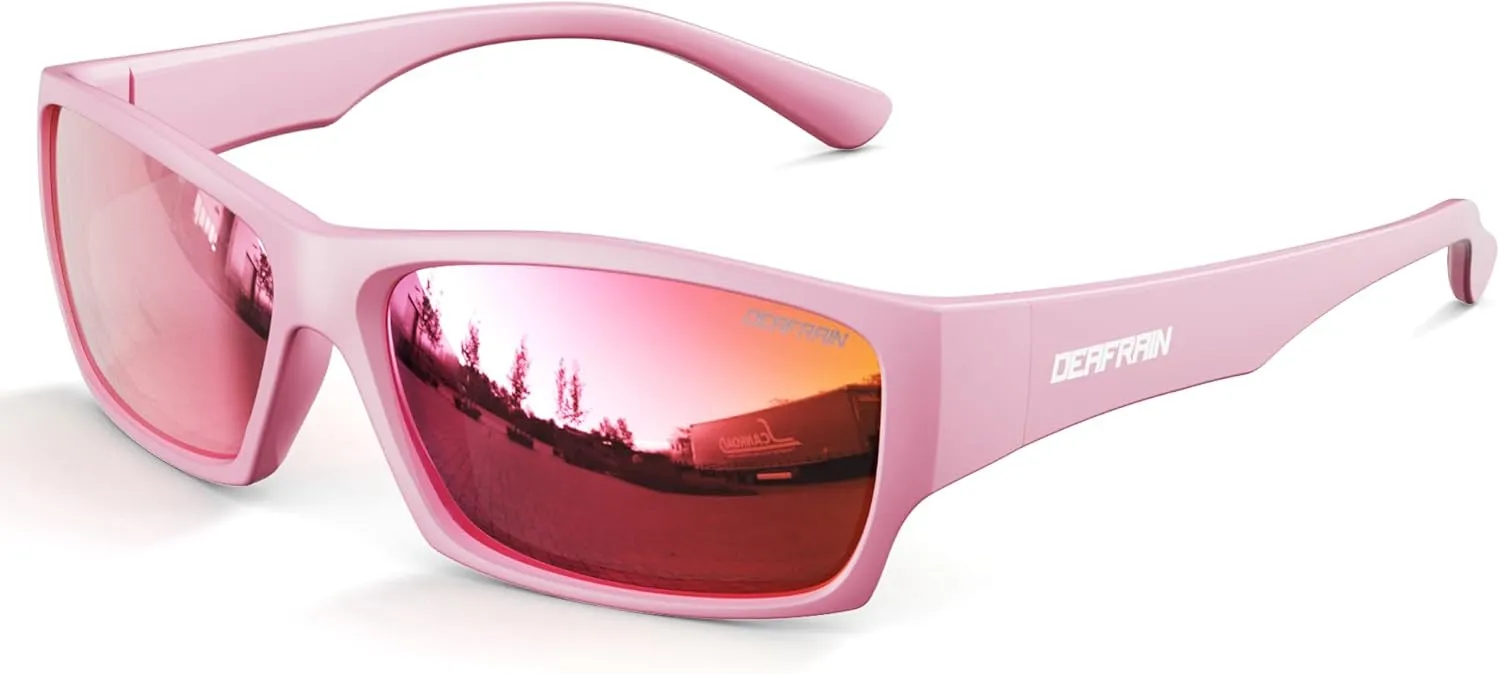 Kids Sunglasses Youth Boys Girls Polarized Unbreakable Flexible Sports Baseball Glasses for Teen Age 5-14