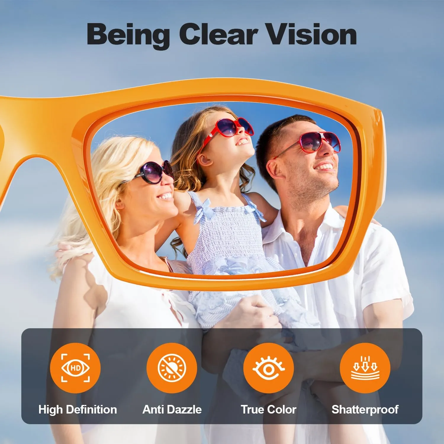 Kids Sunglasses Youth Boys Girls Polarized Unbreakable Flexible Sports Baseball Glasses for Teen Age 5-14
