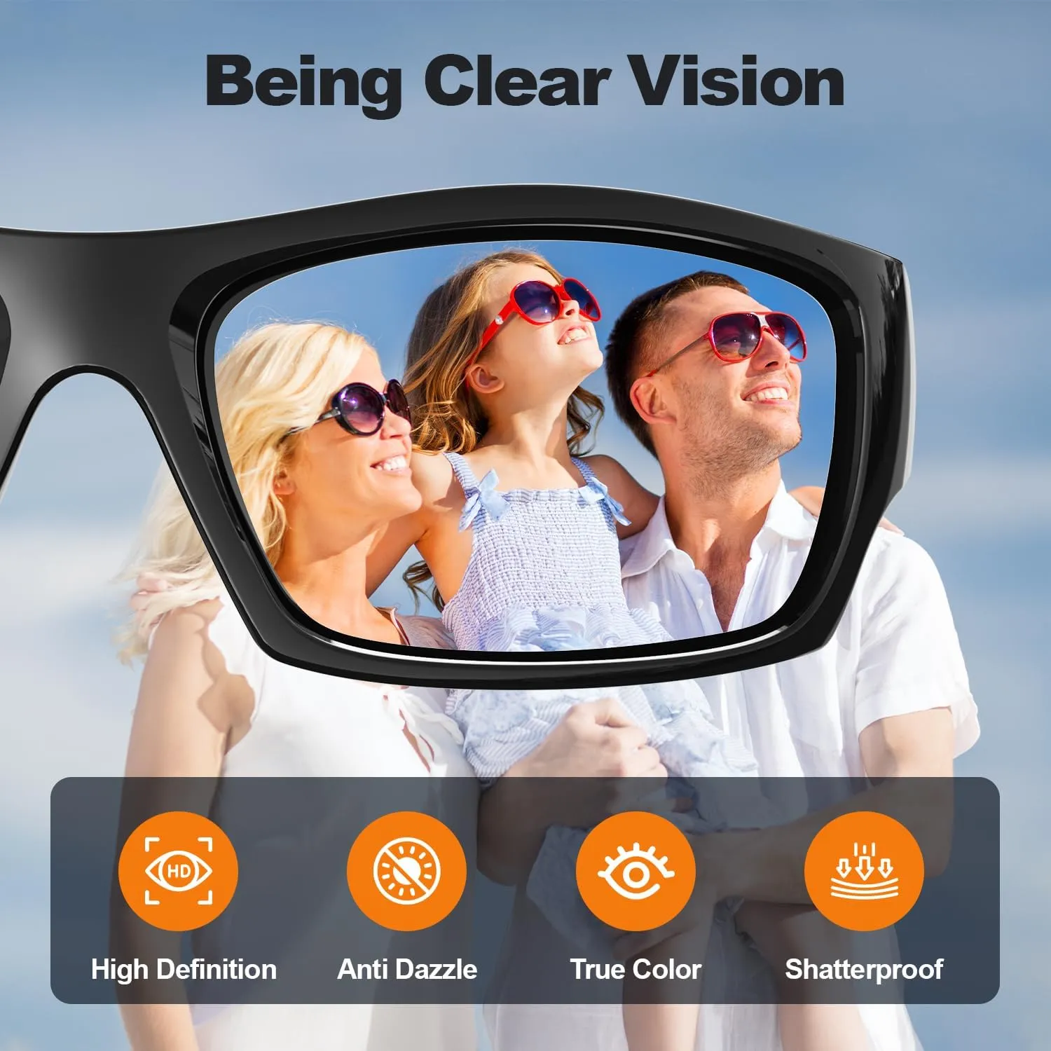 Kids Sunglasses Youth Boys Girls Polarized Unbreakable Flexible Sports Baseball Glasses for Teen Age 5-14