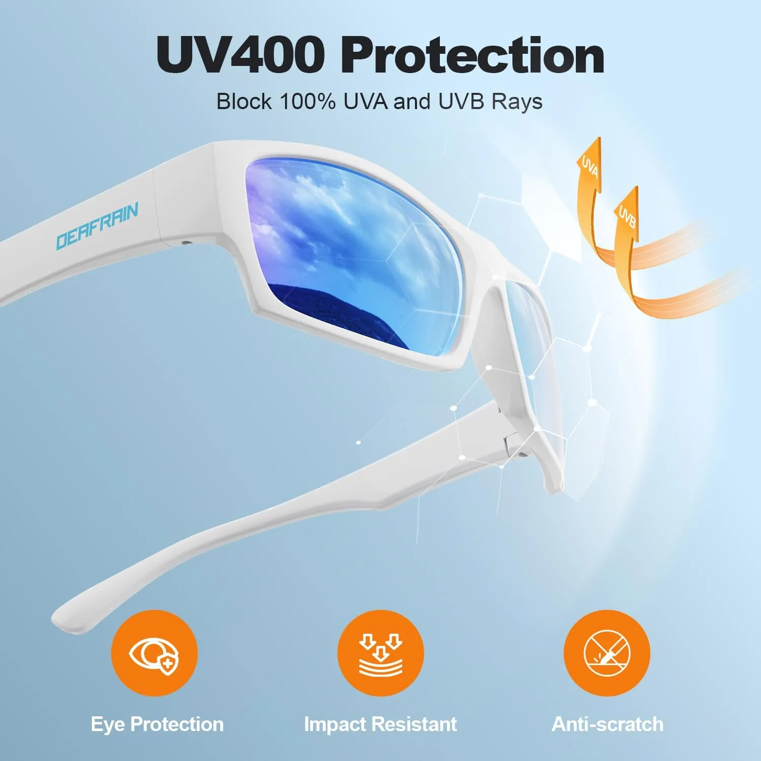 Kids Sunglasses Youth Boys Girls Polarized Unbreakable Flexible Sports Baseball Glasses for Teen Age 5-14