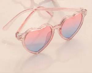 Kids Toddler Pink Glitter Sunglasses