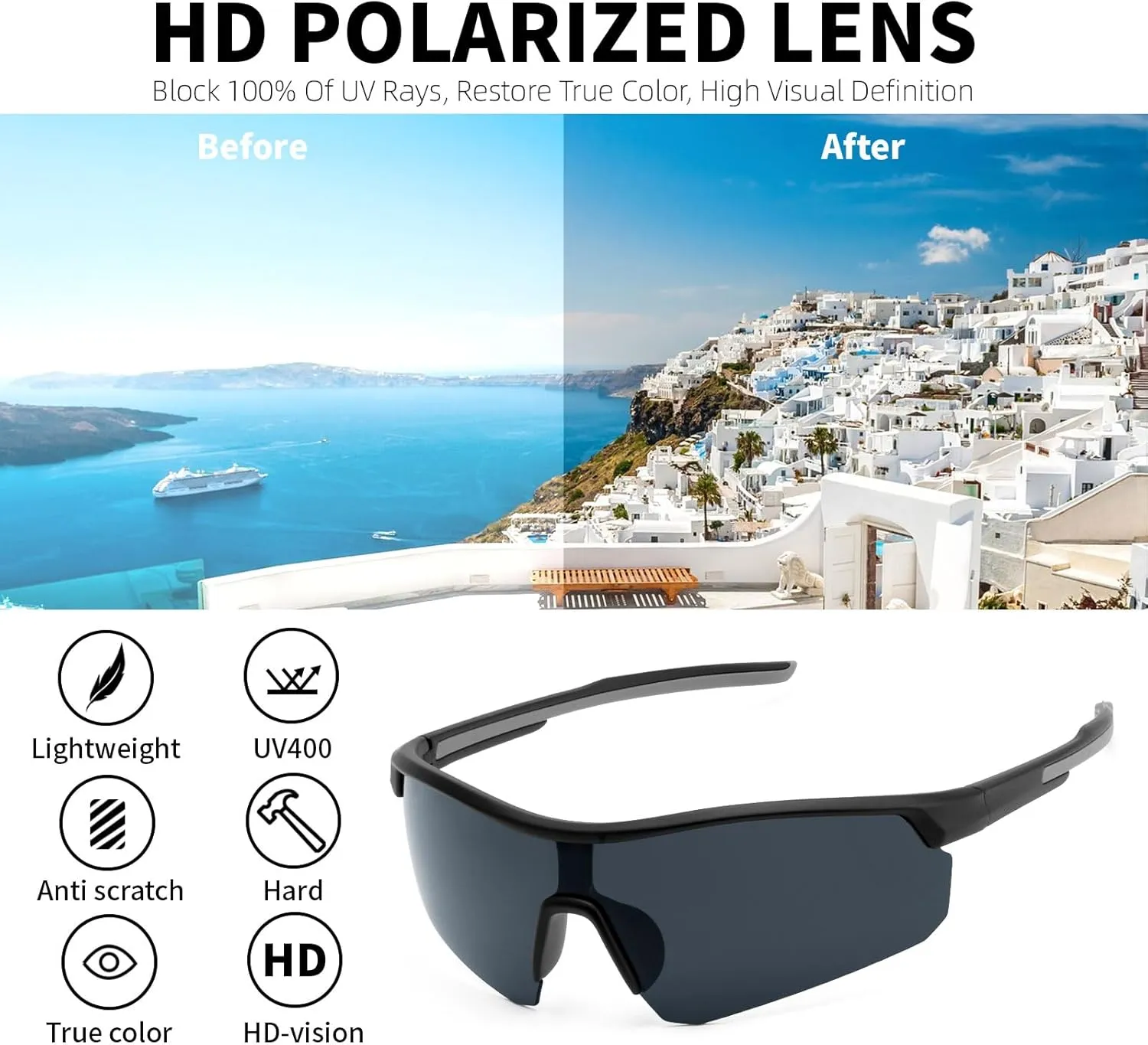 Kids Youth Polarized Baseball Softball Sunglasses for Boys Girls Teens 5-13 Sports Cycling Softball Glasses