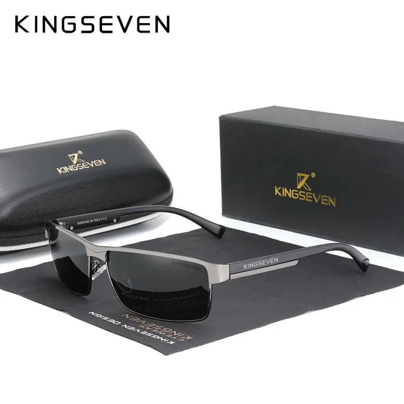 KINGSEVEN Driving Series Polarized UV400 Anti-Glare Aluminum Sunglasses