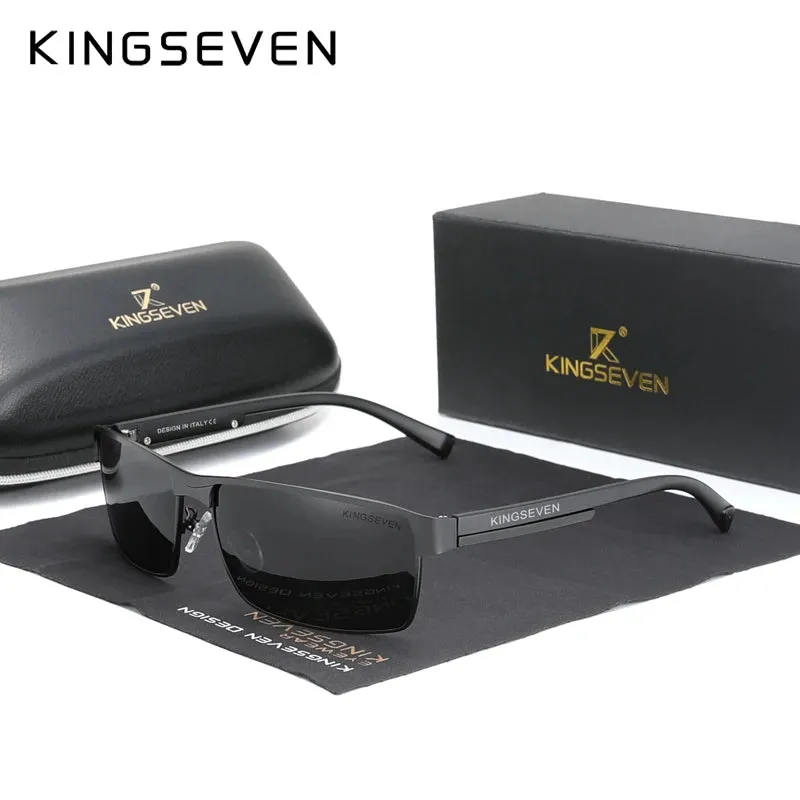KINGSEVEN Driving Series Polarized UV400 Anti-Glare Aluminum Sunglasses