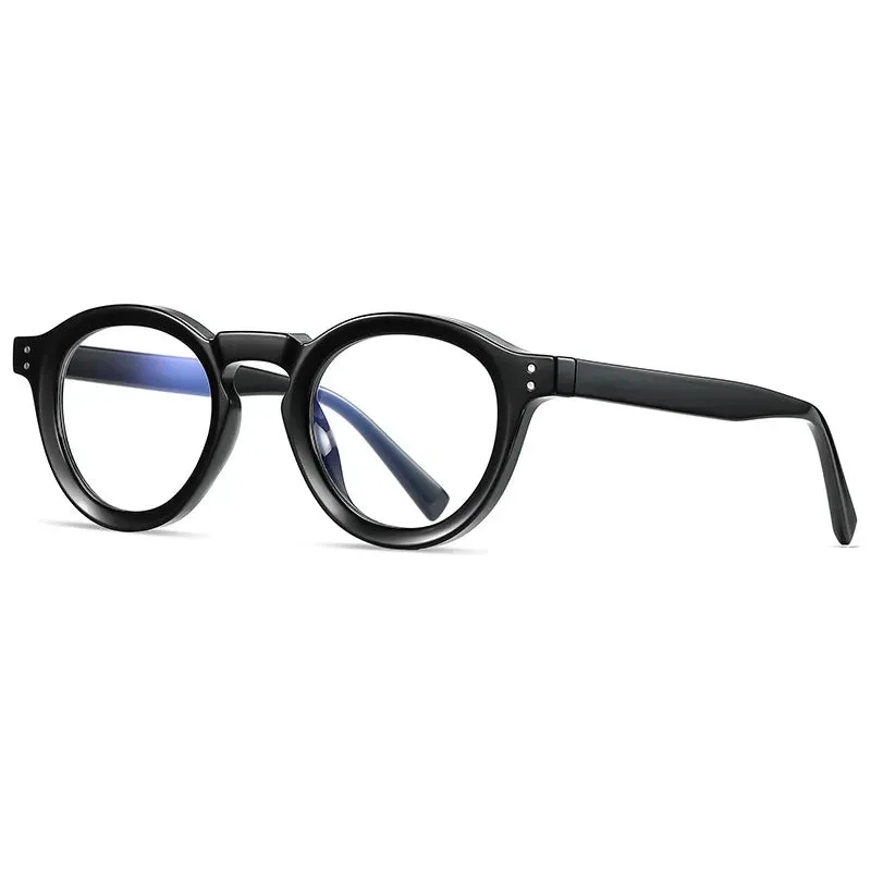 Kocolior Unisex Full Rim Round Acetate Hyperopic Reading Glasses 2090