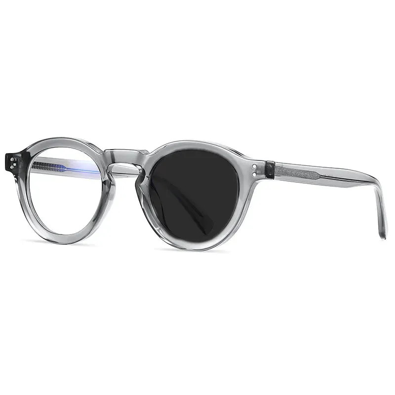 Kocolior Unisex Full Rim Round Acetate Hyperopic Reading Glasses 2090