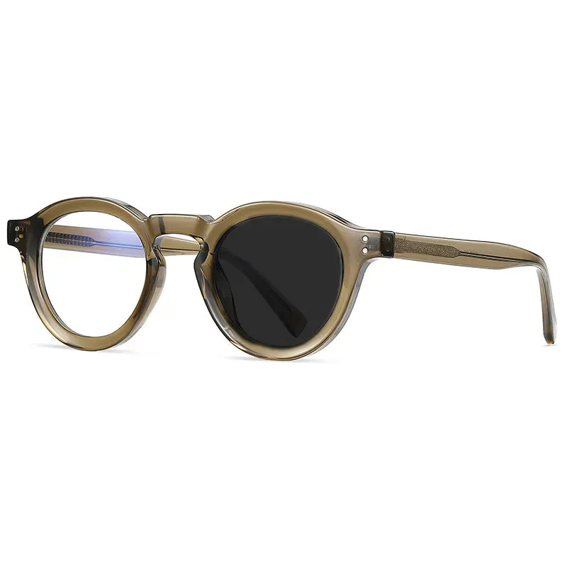 Kocolior Unisex Full Rim Round Acetate Hyperopic Reading Glasses 2090