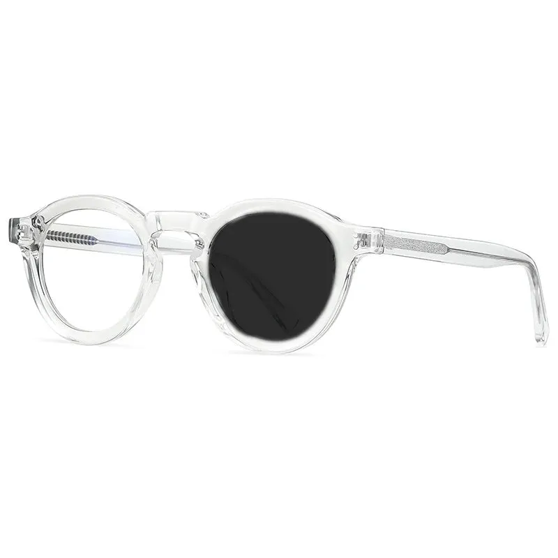 Kocolior Unisex Full Rim Round Acetate Hyperopic Reading Glasses 2090