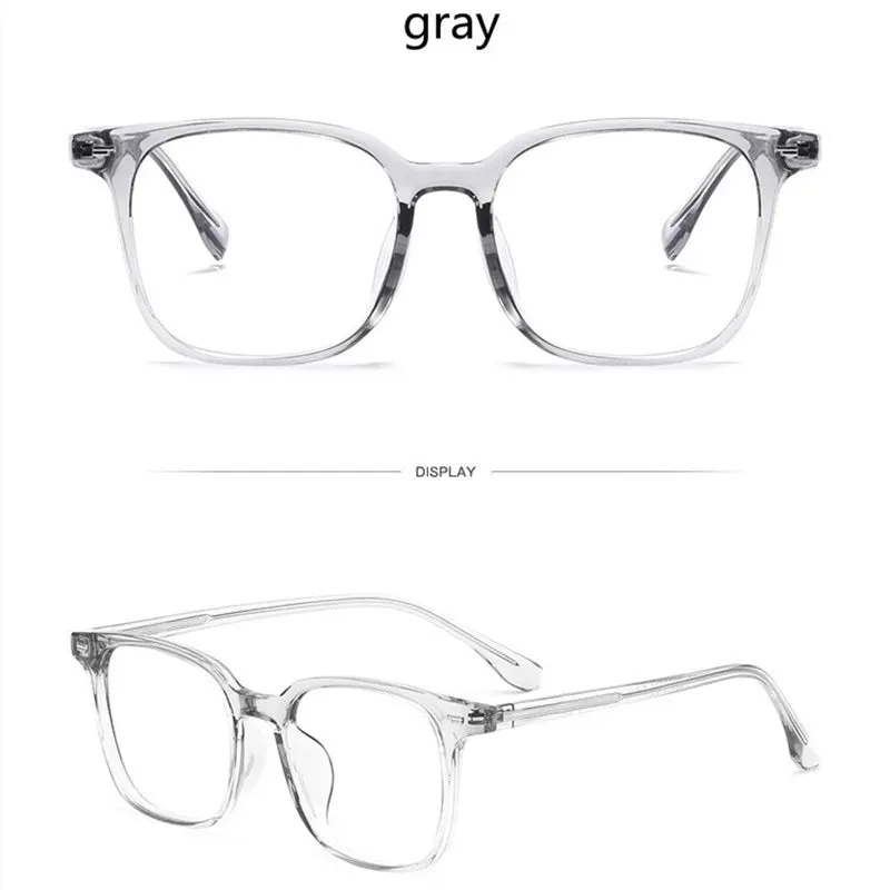 Kocolior Unisex Full Rim Square Acetate Alloy Hyperopic Reading Glasses 6005