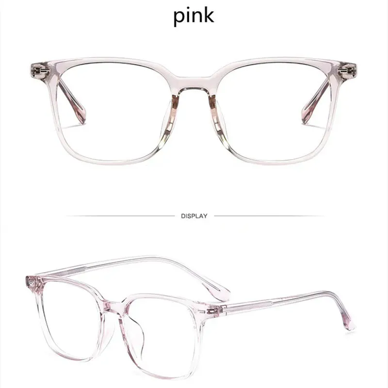 Kocolior Unisex Full Rim Square Acetate Alloy Hyperopic Reading Glasses 6005
