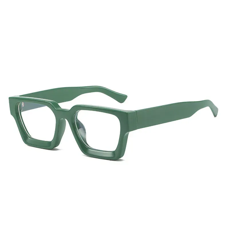 Kocolior Unisex Full Rim Square Acetate Hyperopic Reading Glasses 229402