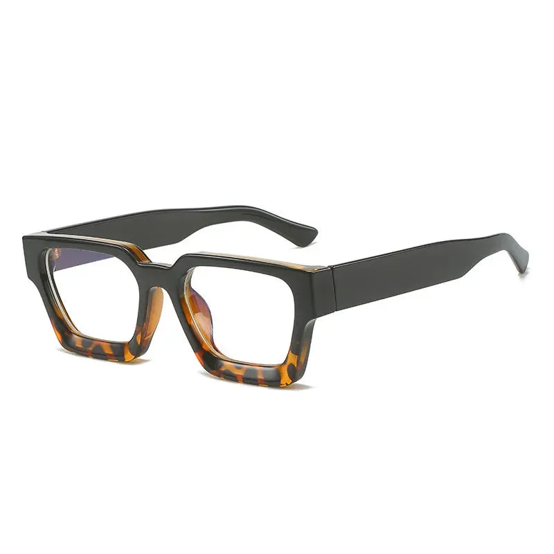 Kocolior Unisex Full Rim Square Acetate Hyperopic Reading Glasses 229402