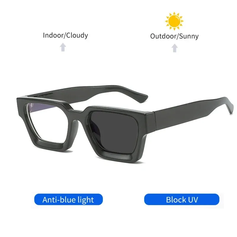 Kocolior Unisex Full Rim Square Acetate Hyperopic Reading Glasses 229402