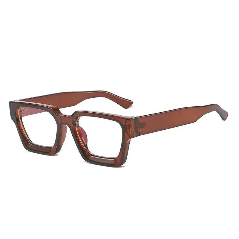 Kocolior Unisex Full Rim Square Acetate Hyperopic Reading Glasses 229402