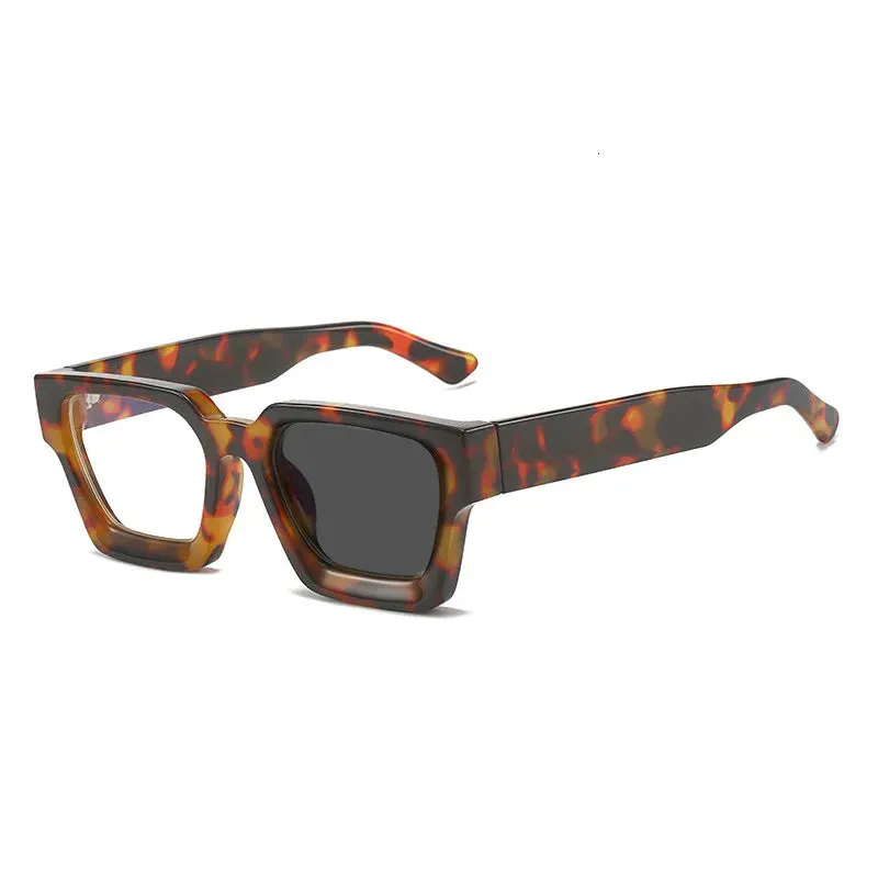Kocolior Unisex Full Rim Square Acetate Hyperopic Reading Glasses 229402