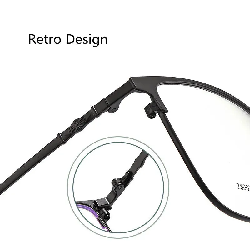 Kocolior Unisex Full Rim Square Alloy Eyeglasses 38007