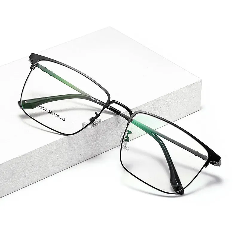 Kocolior Unisex Full Rim Square Alloy Eyeglasses 38007