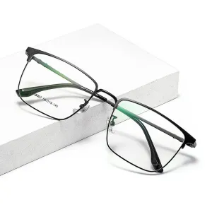 Kocolior Unisex Full Rim Square Alloy Eyeglasses 38007