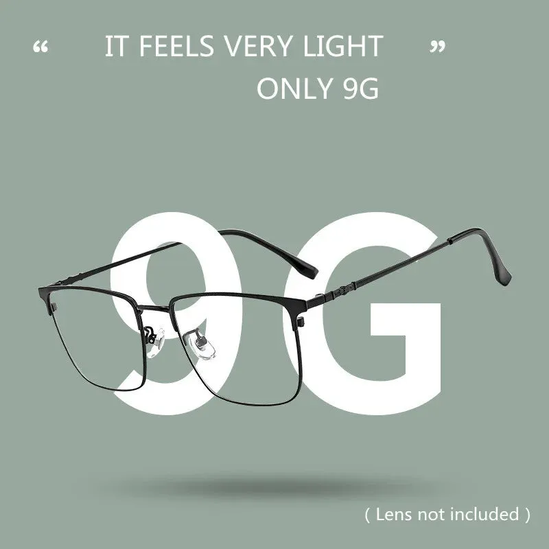 Kocolior Unisex Full Rim Square Alloy Eyeglasses 38007