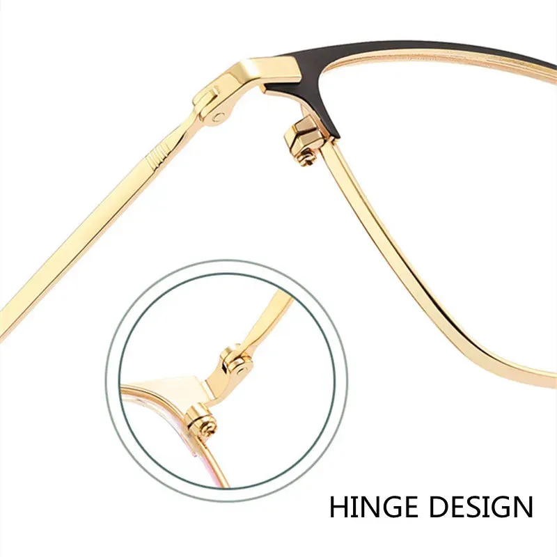 Kocolior Unisex Full Rim Square Alloy Eyeglasses 39147