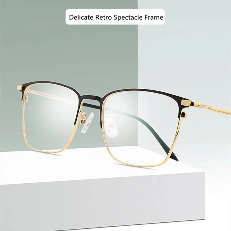 Kocolior Unisex Full Rim Square Alloy Eyeglasses 39147