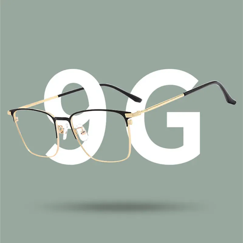 Kocolior Unisex Full Rim Square Alloy Eyeglasses 39147