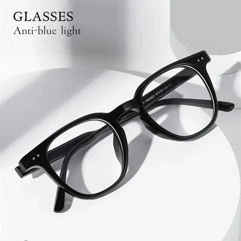 Kocolior Unisex Full Rim Square Tr 90 Acetate Hyperopic Reading Glasses 20221