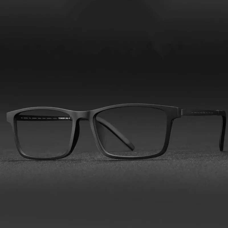 Kocolior Unisex Full Rim Square Tr 90 Titanium Eyeglasses 0822