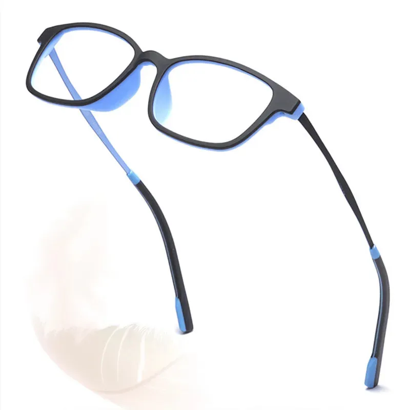 Kocolior Women's Full Rim Small Square Tr 90 Titanium Eyeglasses V1001