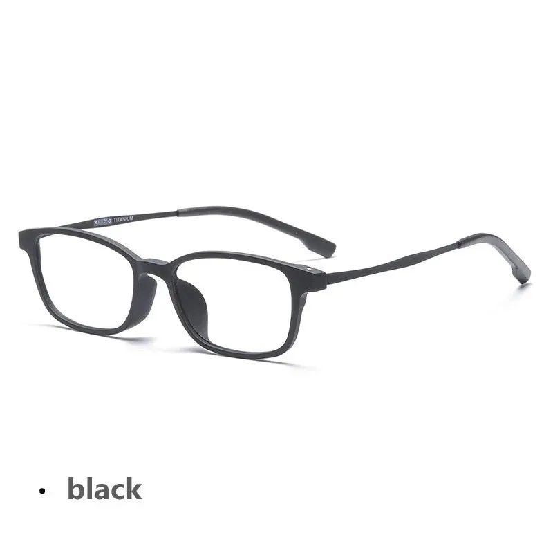 Kocolior Women's Full Rim Small Square Tr 90 Titanium Eyeglasses V1001