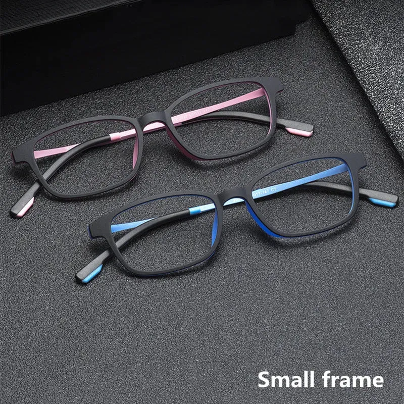 Kocolior Women's Full Rim Small Square Tr 90 Titanium Eyeglasses V1001