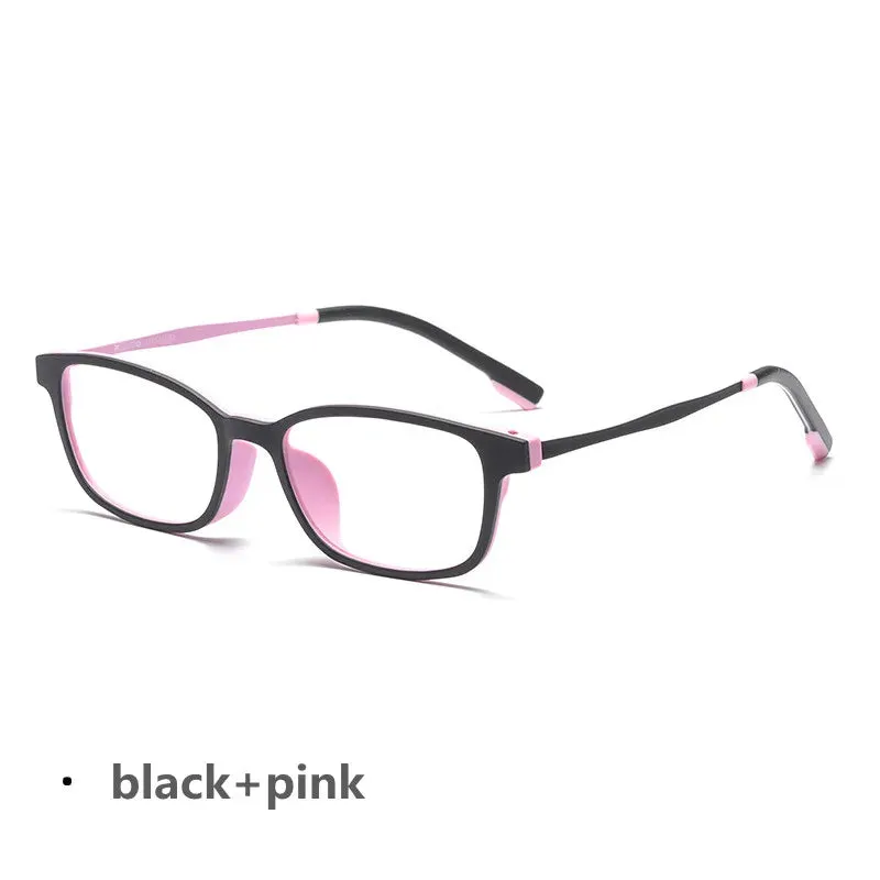 Kocolior Women's Full Rim Small Square Tr 90 Titanium Eyeglasses V1001