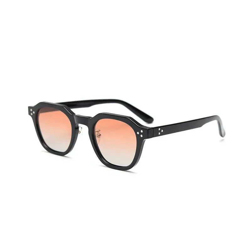 Korean Style Retro Polygon Polarized Lens Sunglasses