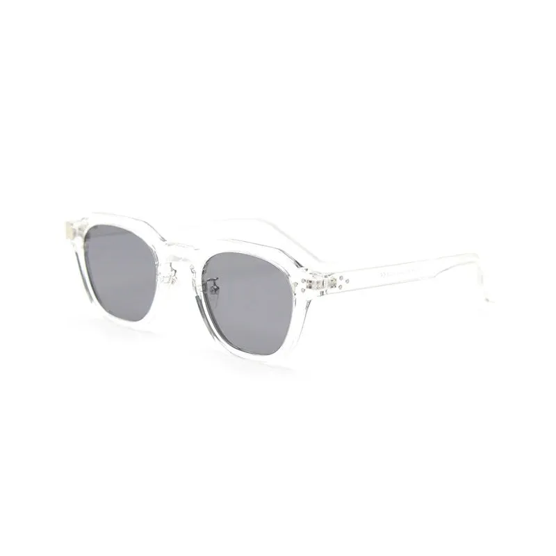 Korean Style Retro Polygon Polarized Lens Sunglasses